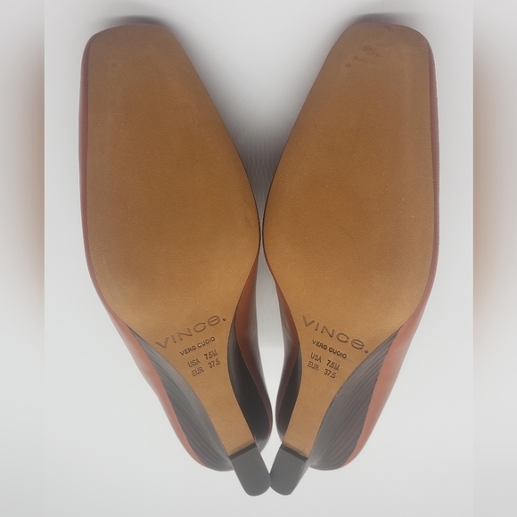 226- Vince Benita Women's Mules Genuine Leather Size 7.5 NWT - Picture 8 of 10